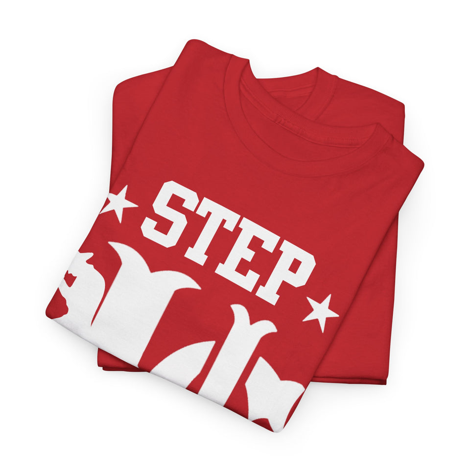 UC Step Better Red & White Tees