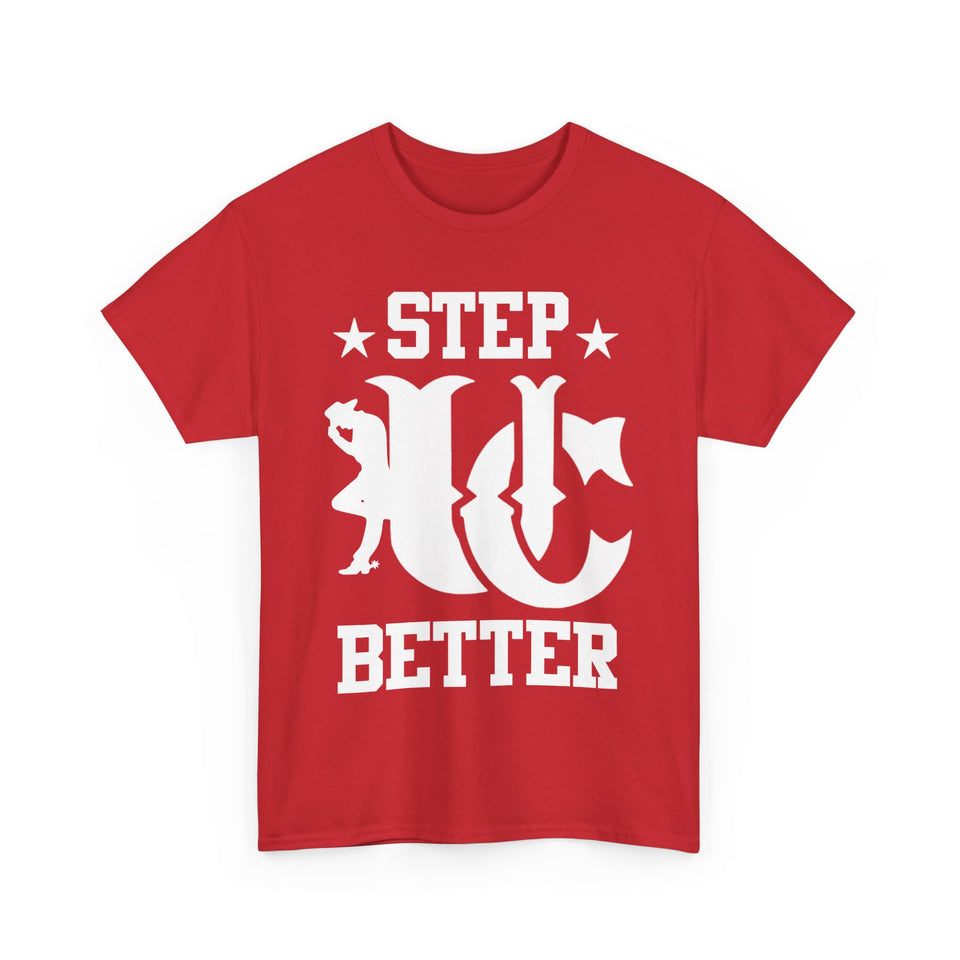 UC Step Better Red & White Tees